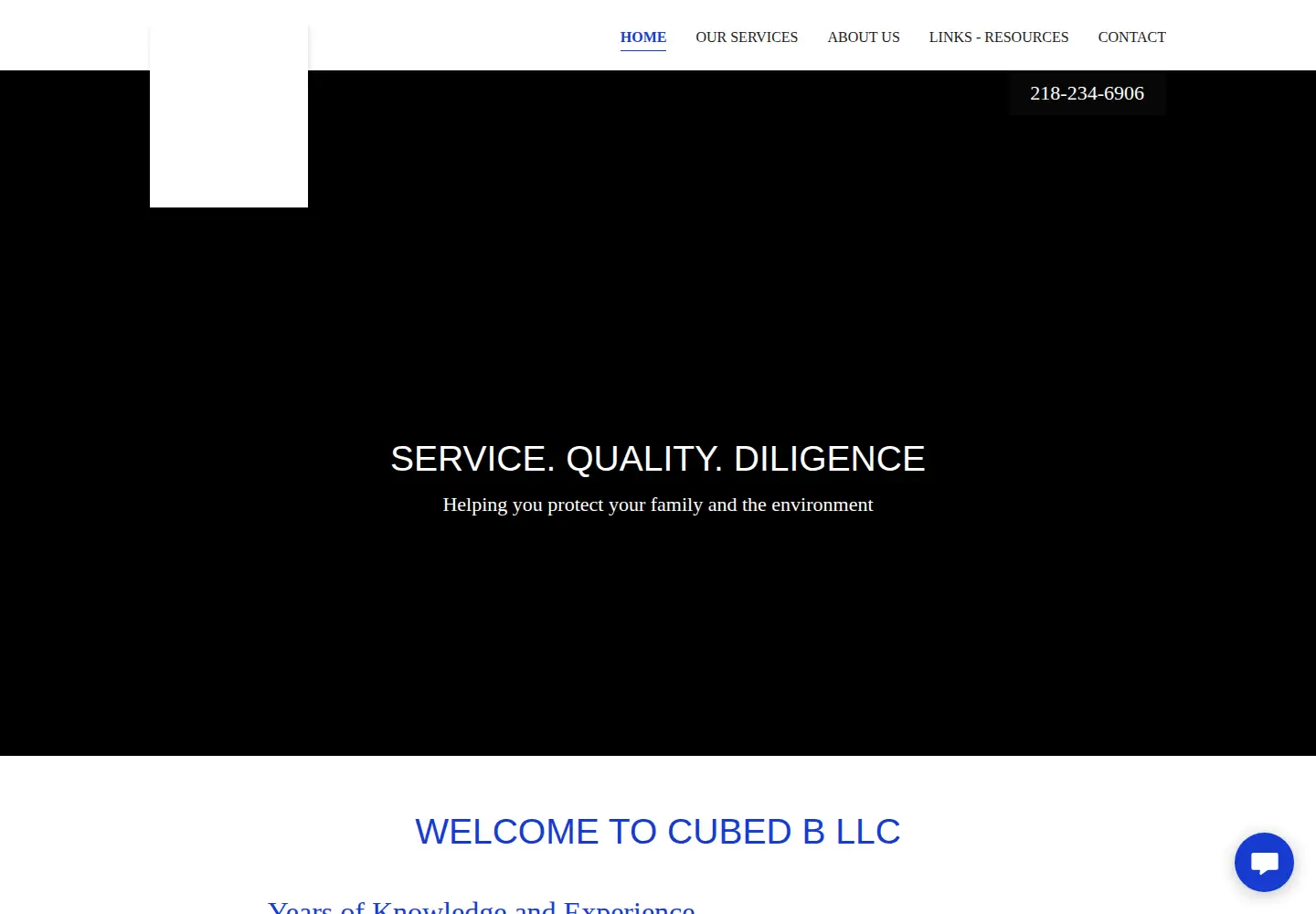 Screenshot of cubedbllc.com