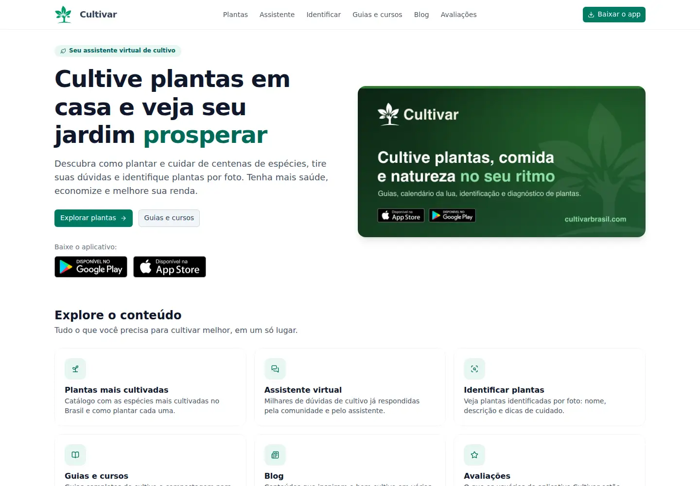 Screenshot of cultivarbrasil.com