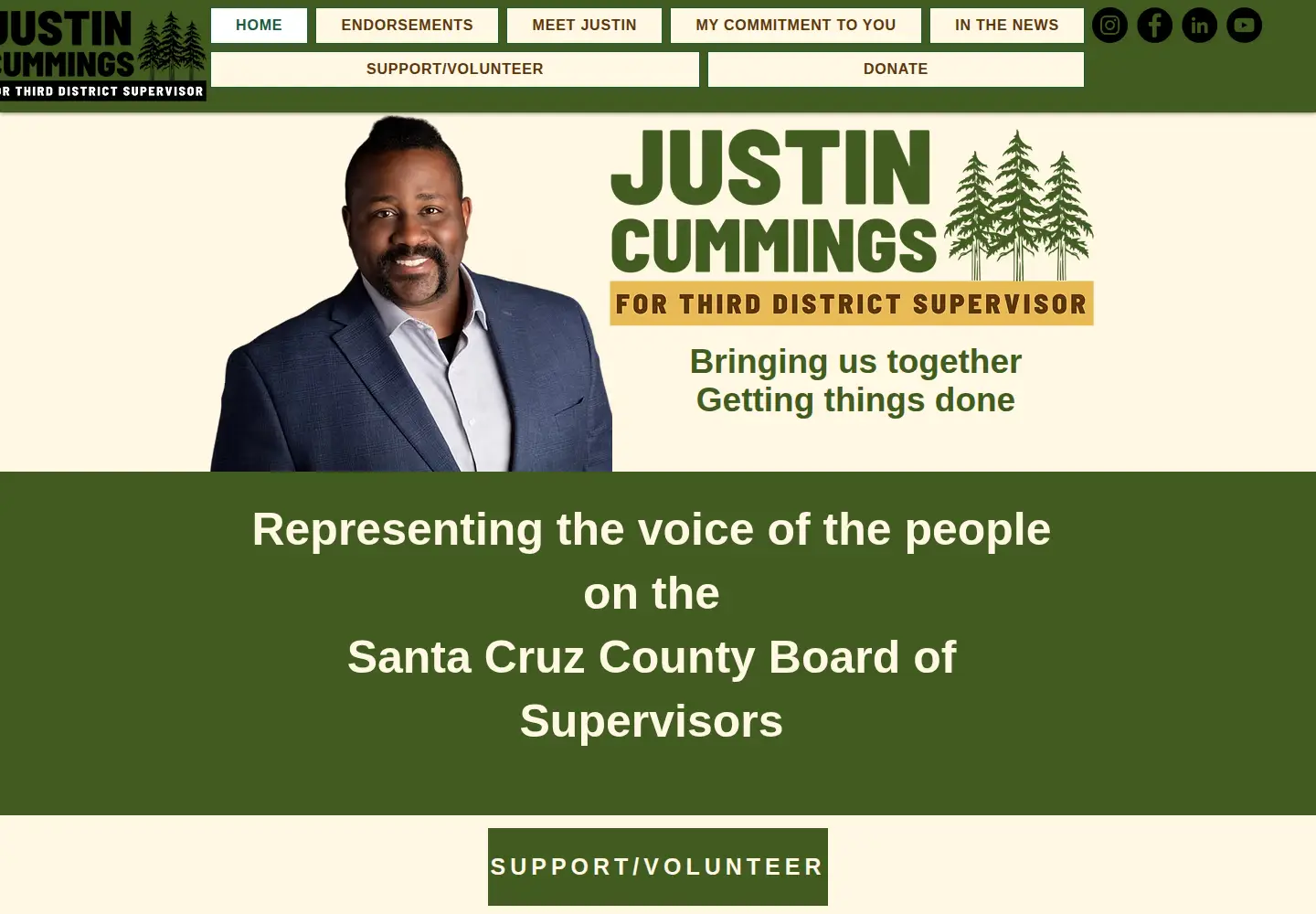 Screenshot of cummingsforsupervisor.com
