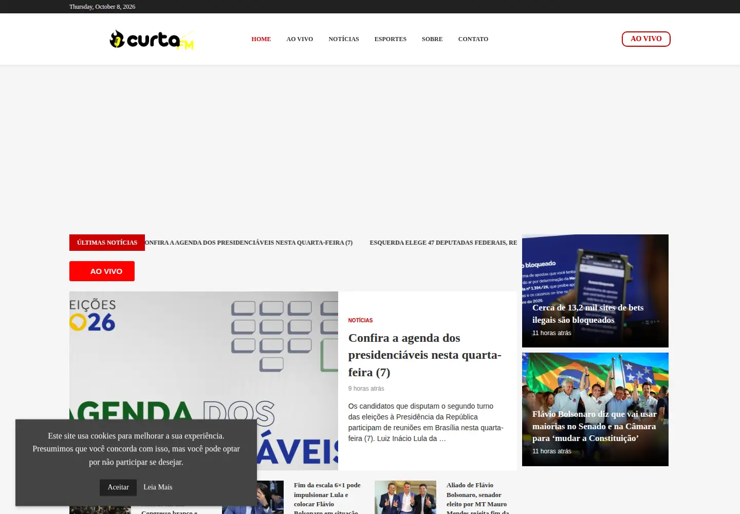 Screenshot of curtafm.com