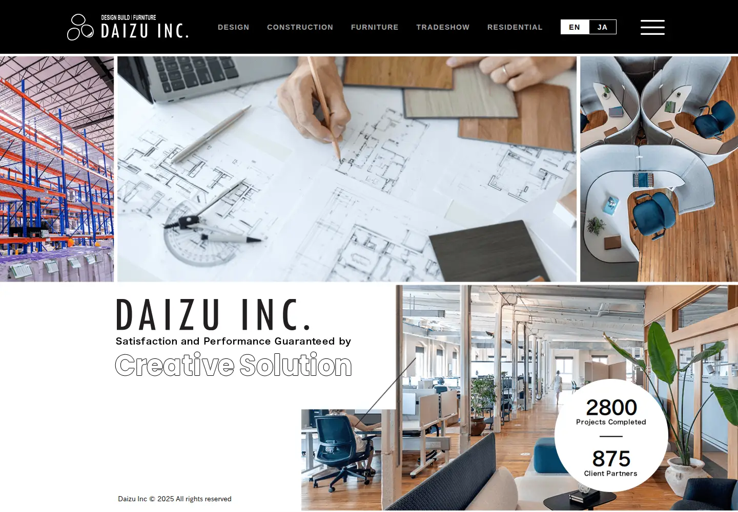 Screenshot of daizuinc.com