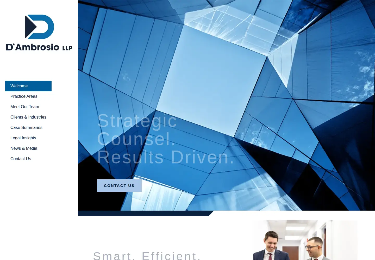 Screenshot of dambrosiollp.com