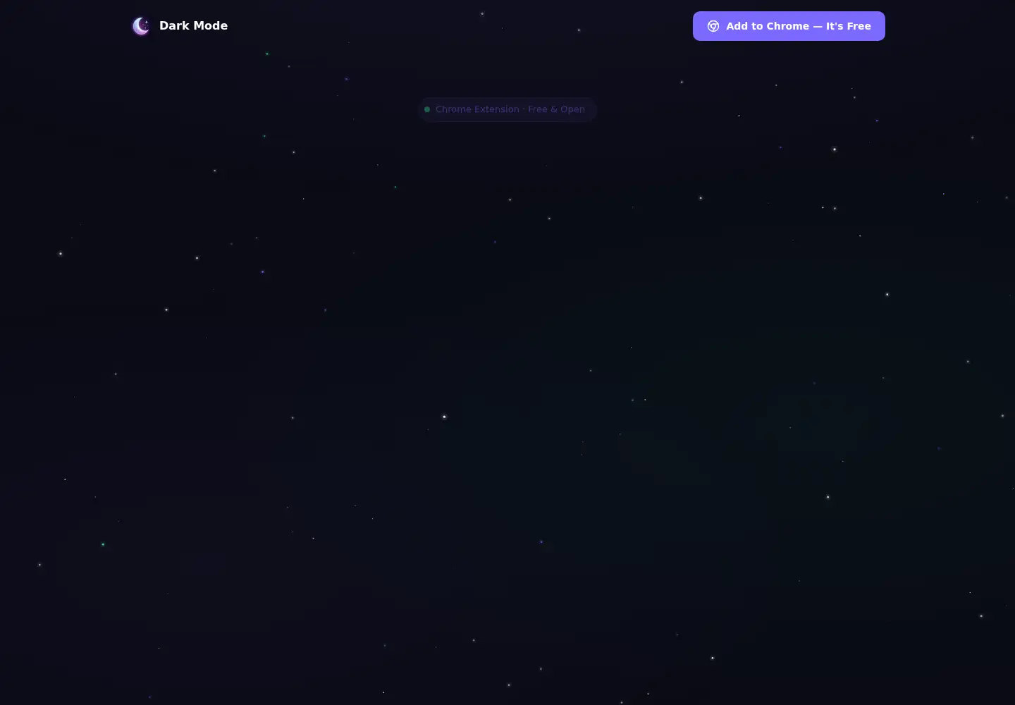 Screenshot of darkmodeapp.com