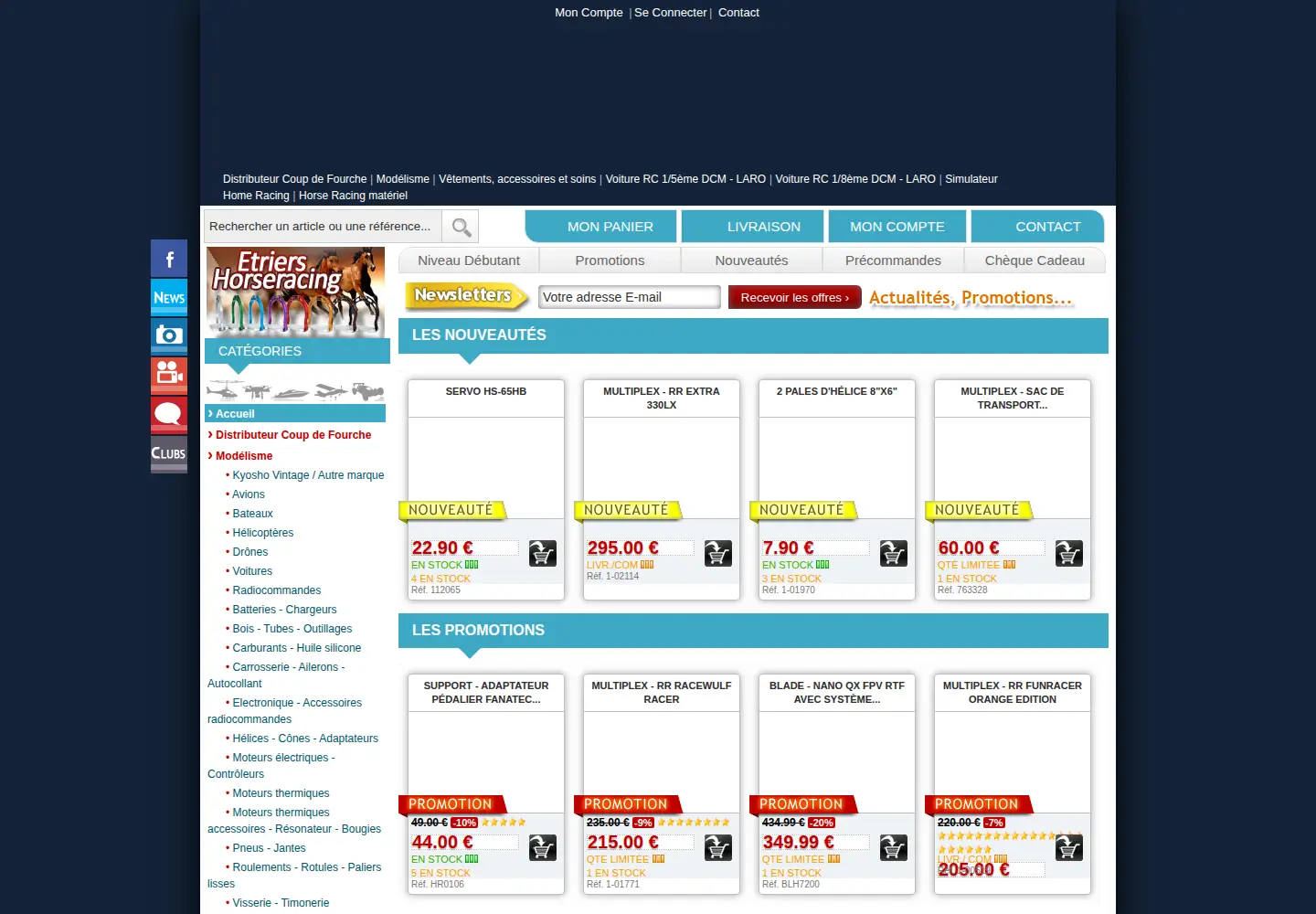 Screenshot of dcm-modelisme.com