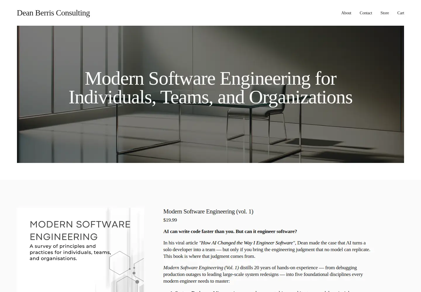 Screenshot of deanberris.com