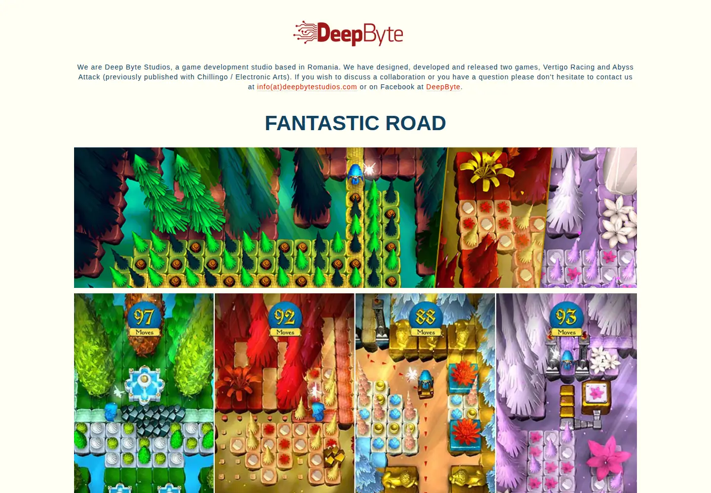 Screenshot of deepbytestudios.com