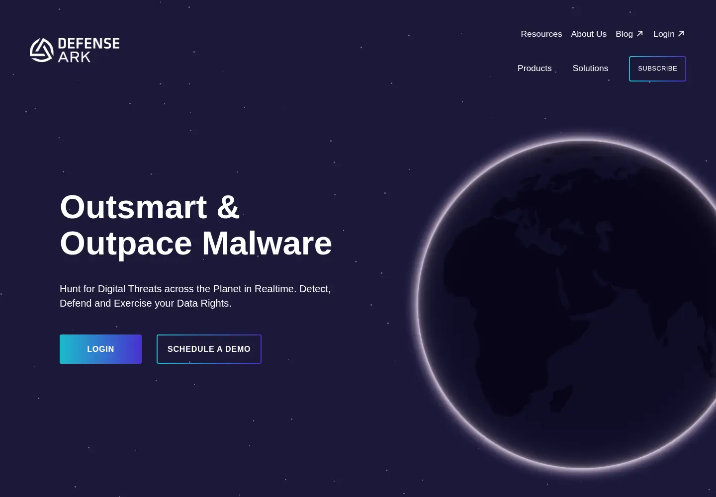 Captured homepage of defenseark.com in the current scan