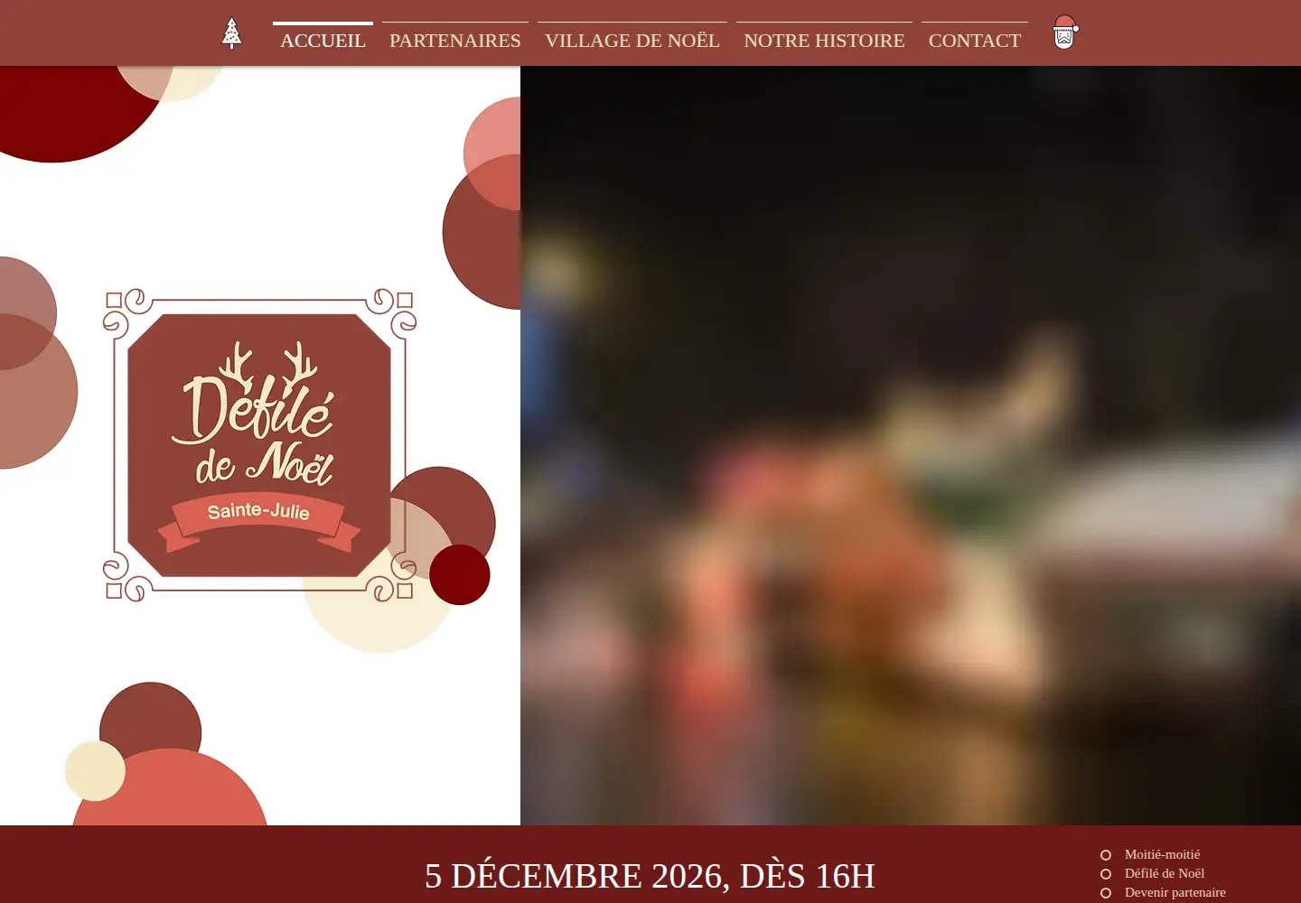 Screenshot of defiledenoel.com