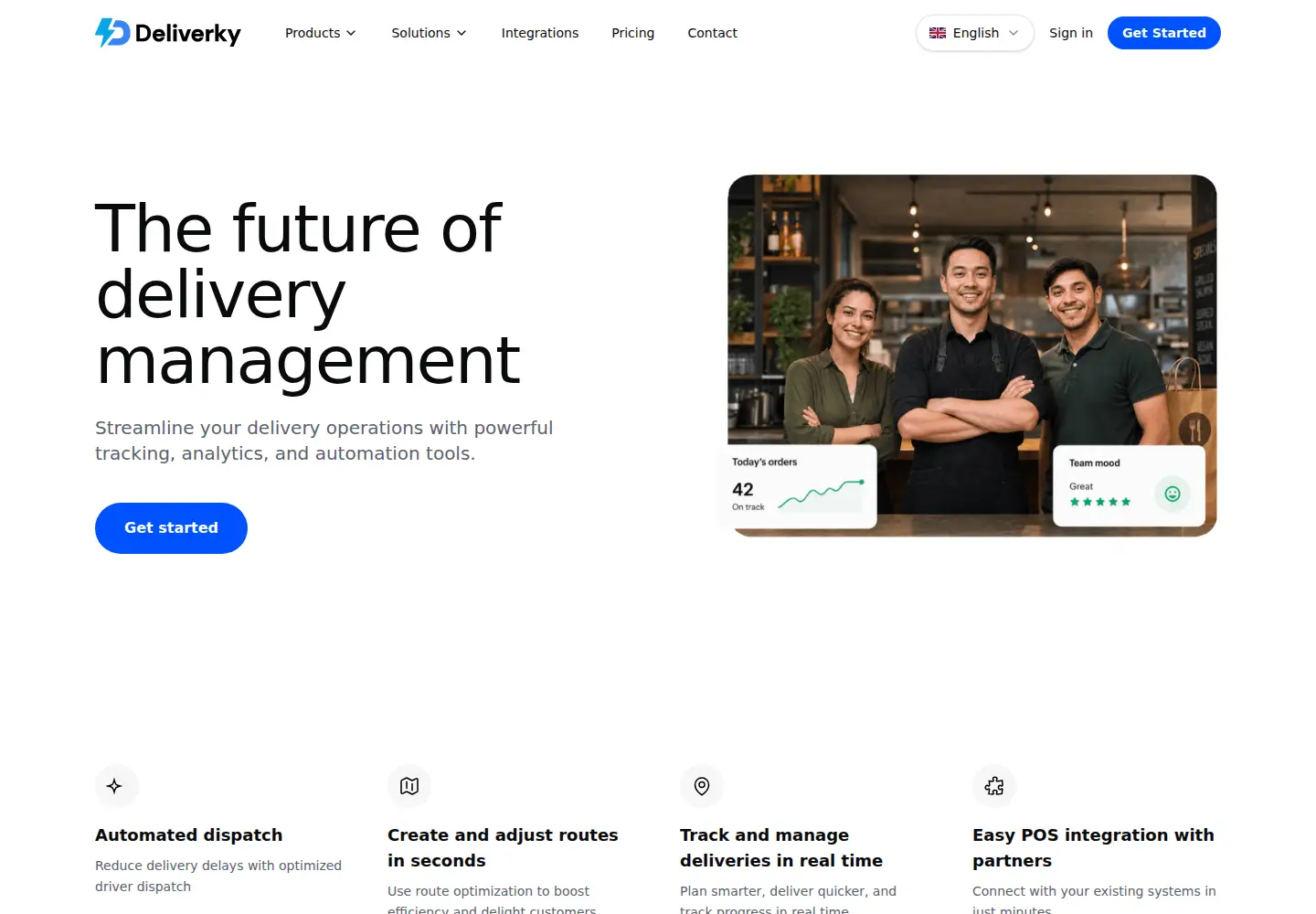 Captured homepage of deliverky.com in the current scan