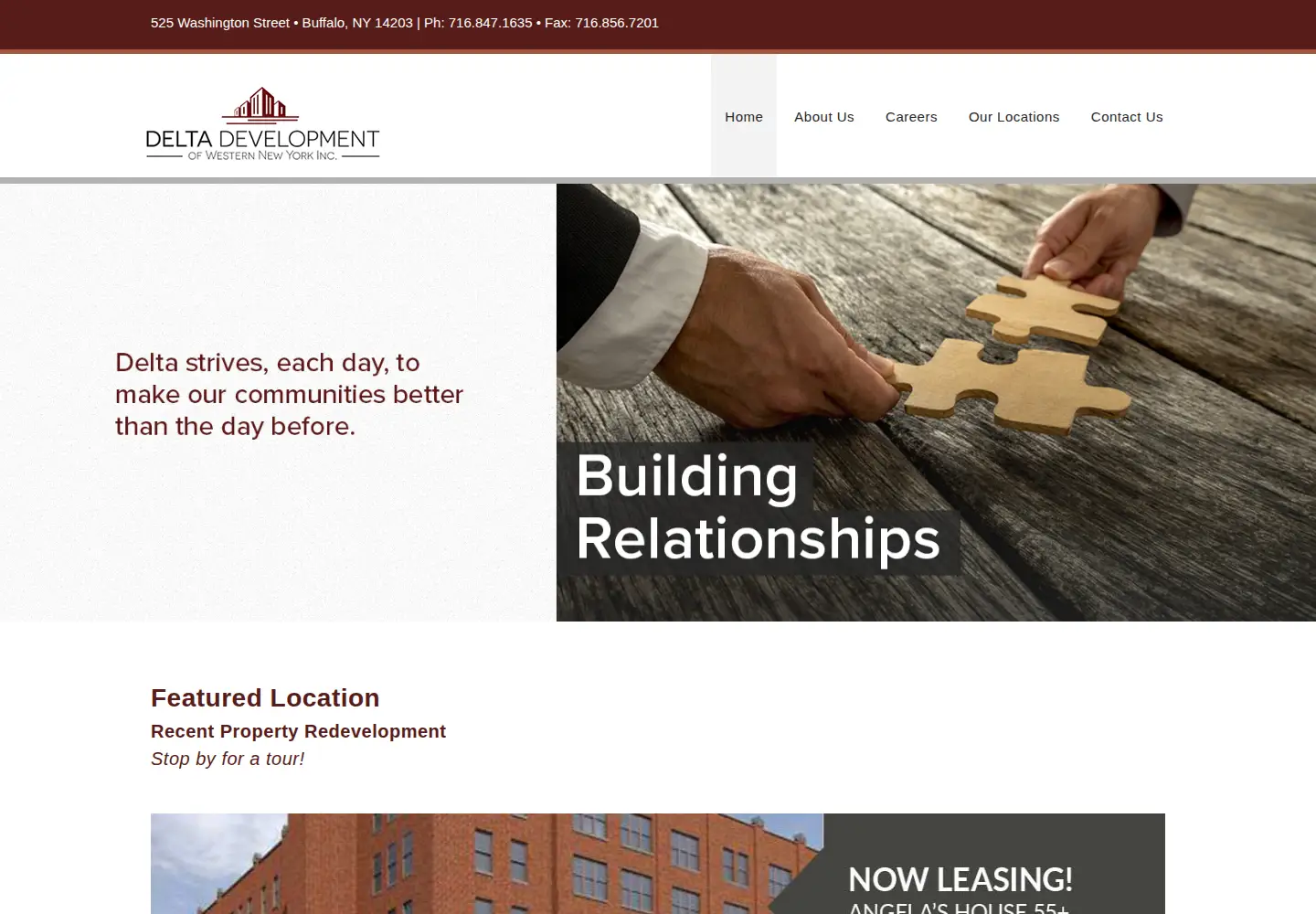 Screenshot of deltadevelopmentwny.com