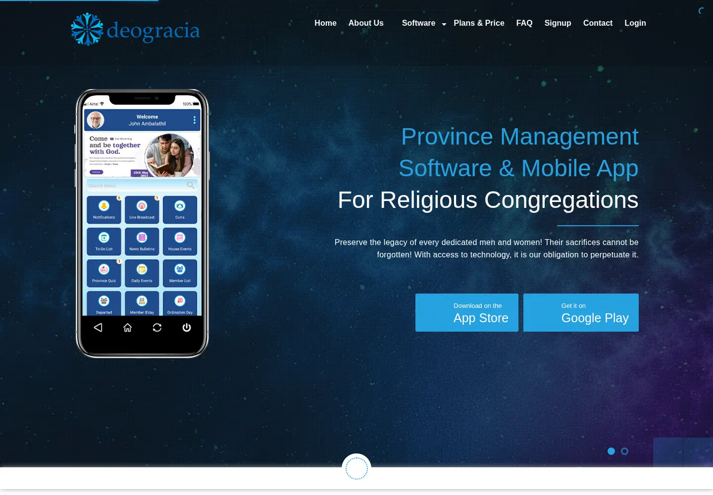 Screenshot of deogracia.com