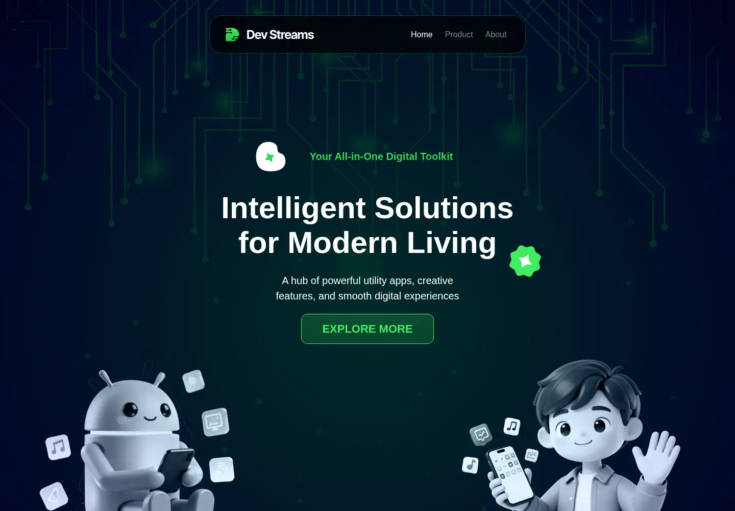 Screenshot of devstreamapps.com