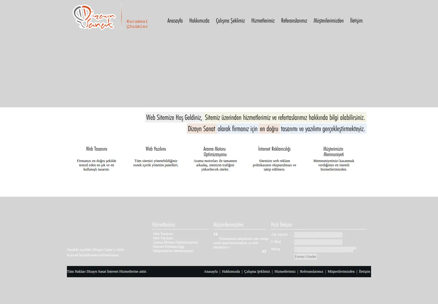 Captured homepage of dizaynsanat.com in the current scan