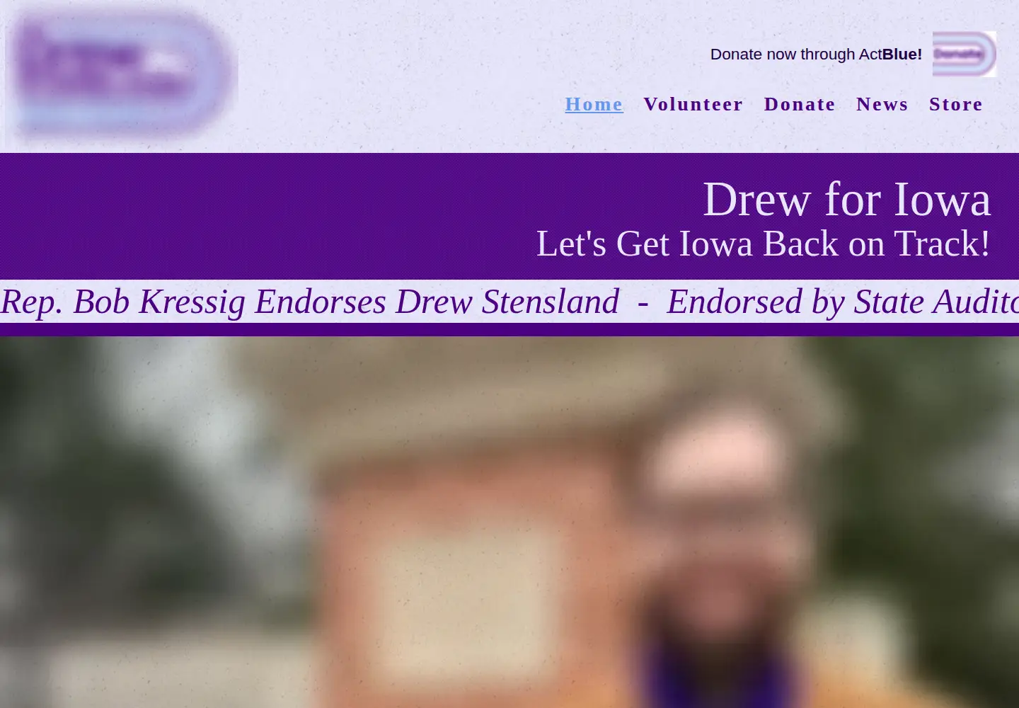 Screenshot of drewforiowa.com
