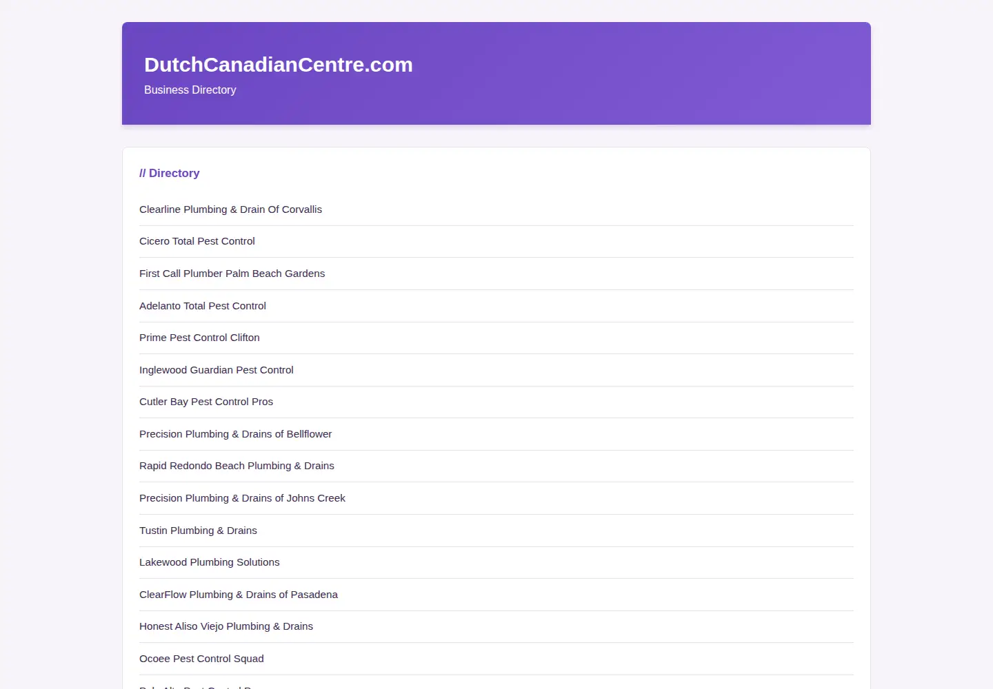Screenshot of dutchcanadiancentre.com