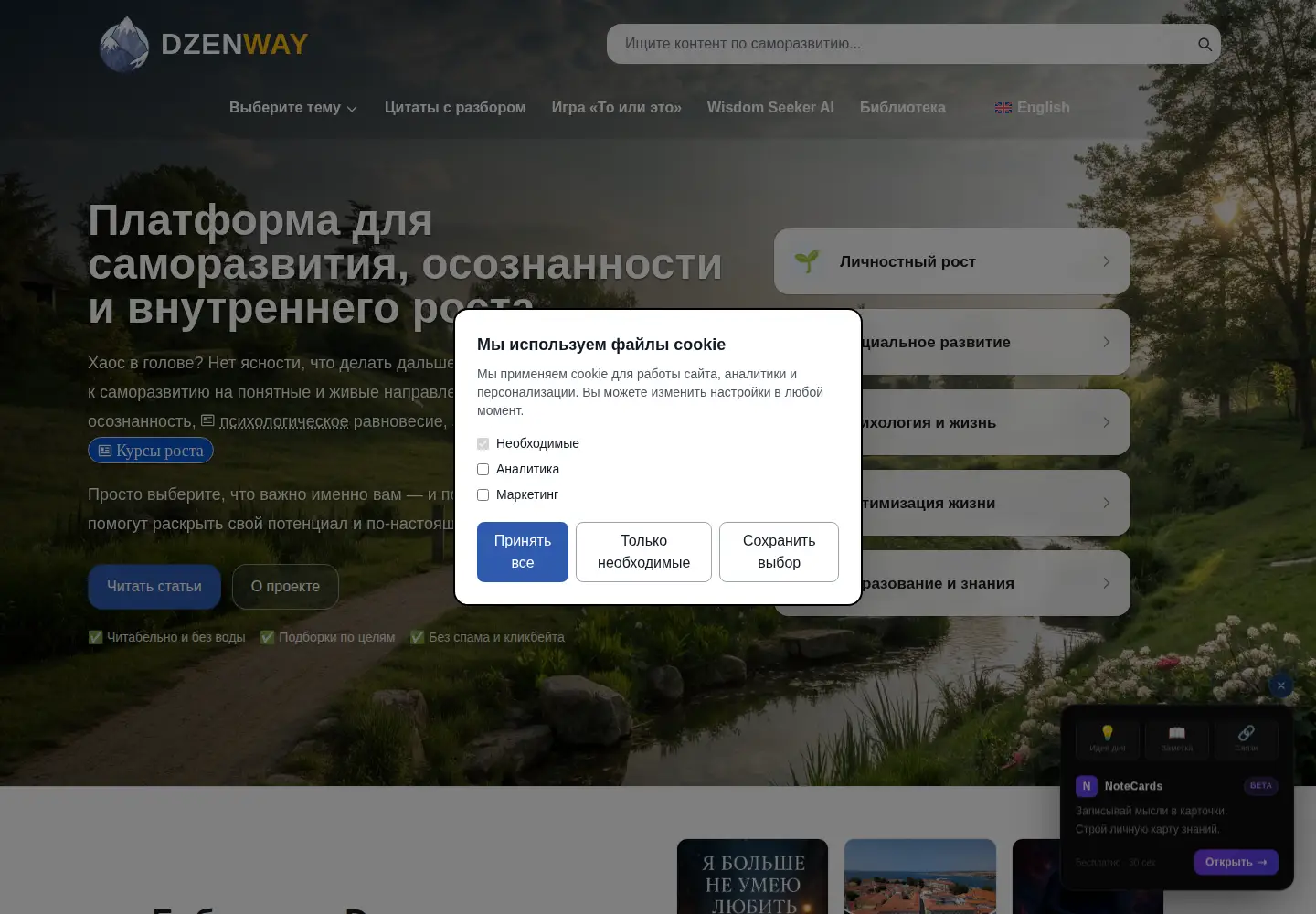 Screenshot of dzenway.com
