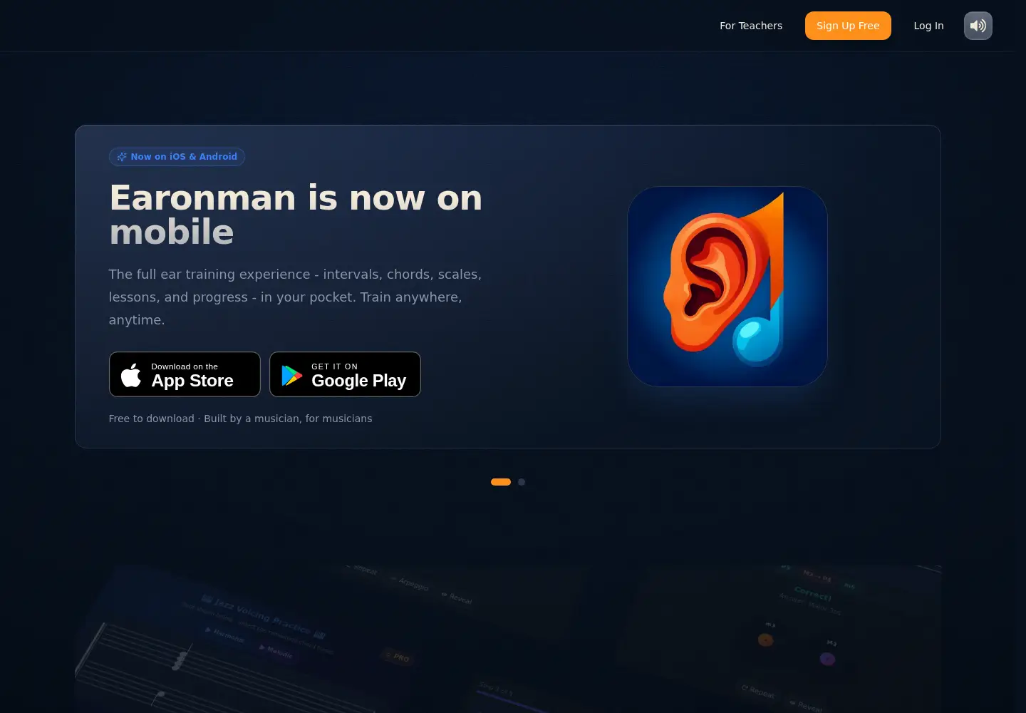 Captured homepage of earonman.com in the current scan