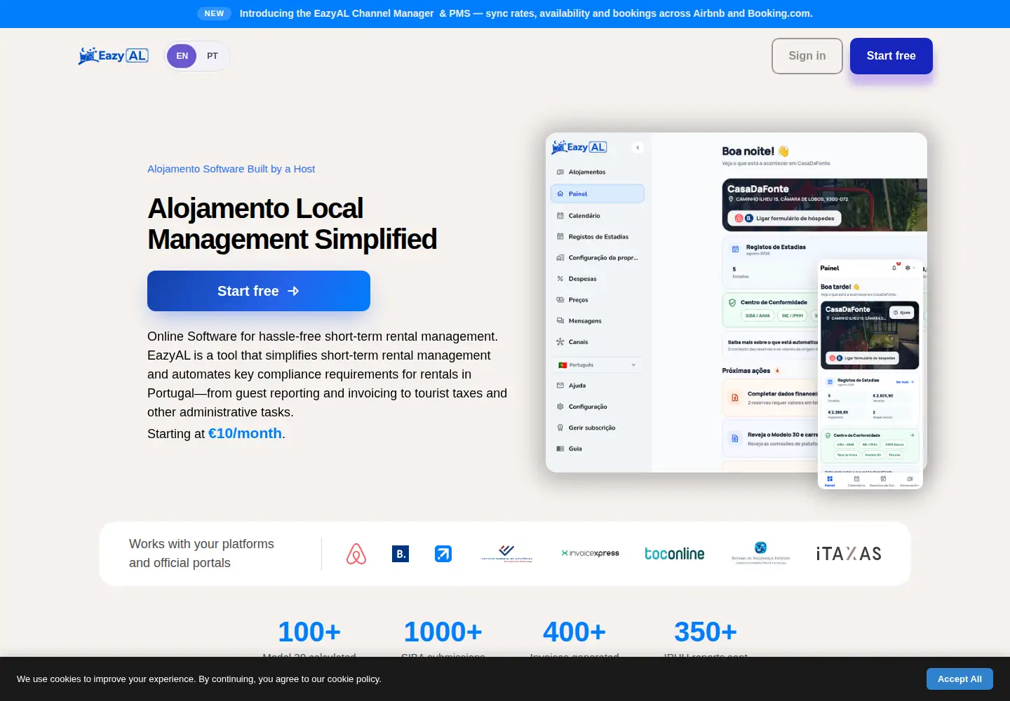 Screenshot of eazyal.com