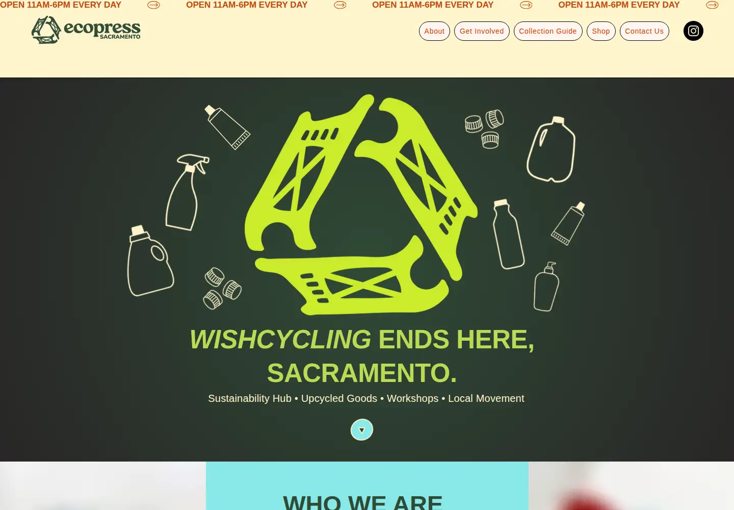 Captured homepage of ecopress916.com in the current scan
