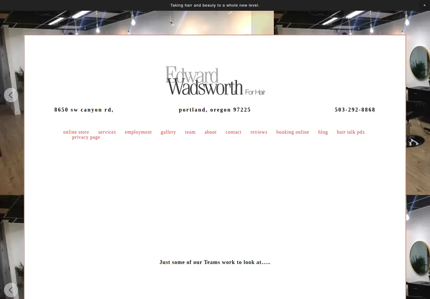 Captured homepage of edwardwadsworth.com in the current scan