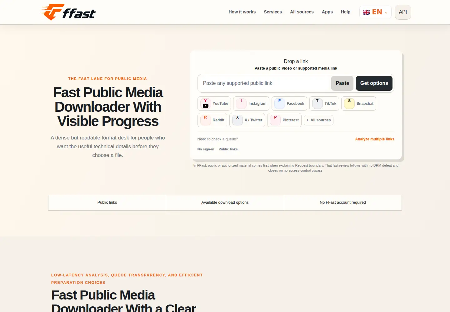 Screenshot of ffast.app