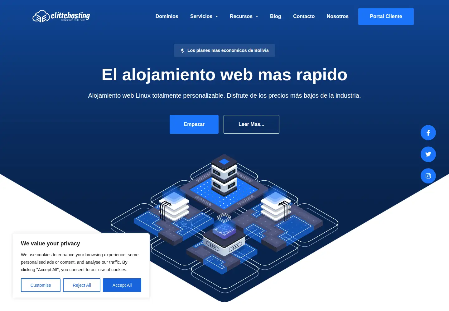 Captured homepage of elittehosting.com in the current scan