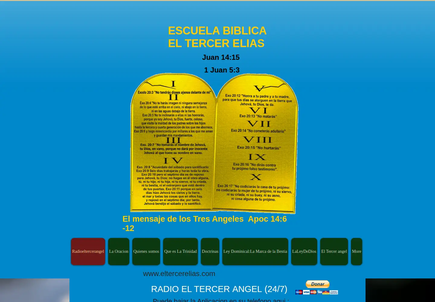 Screenshot of eltercerelias.com