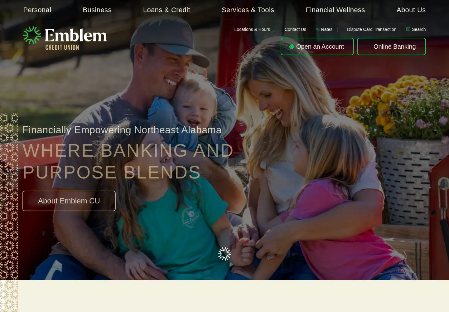 Screenshot of emblemcu.com