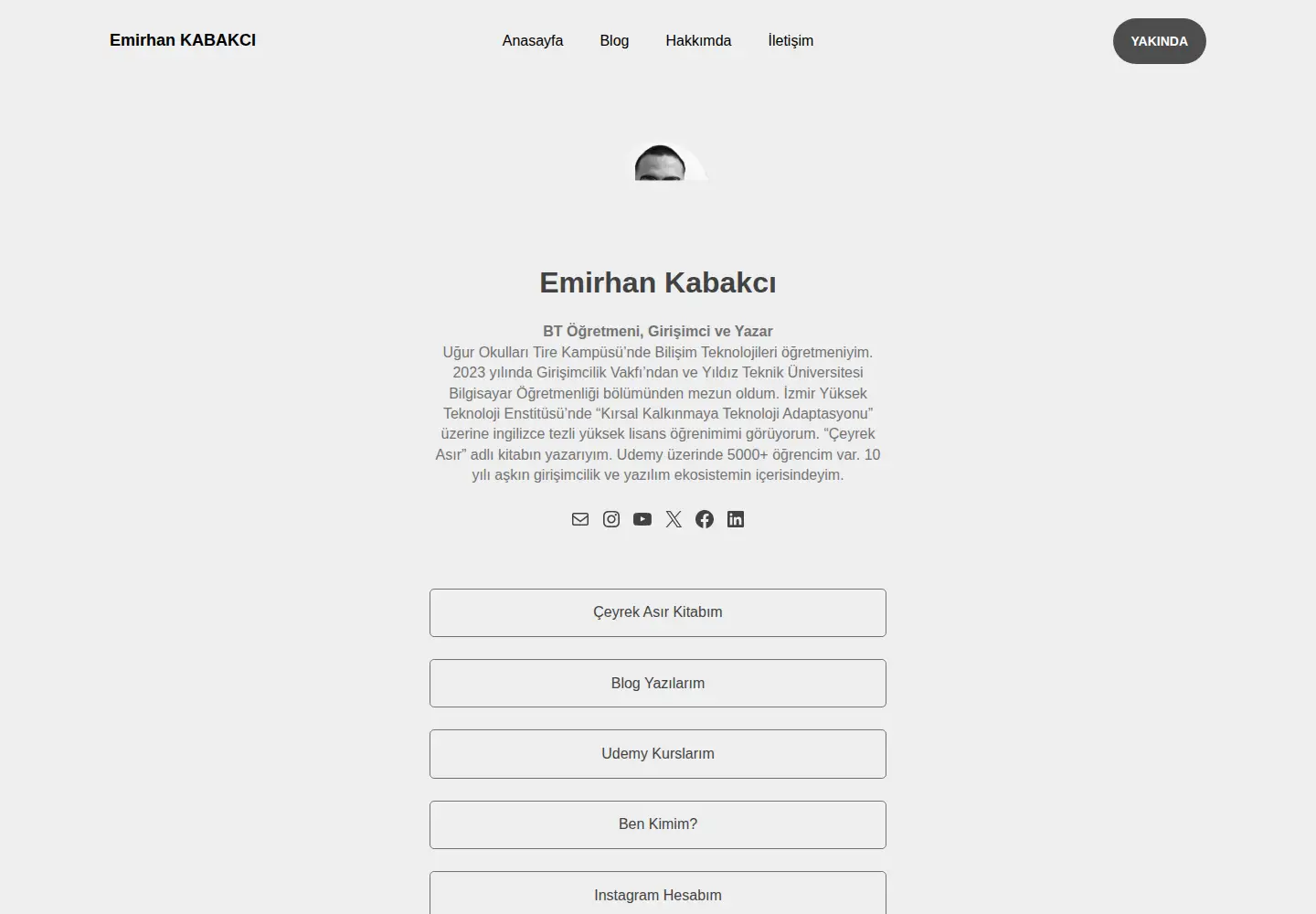 Screenshot of emirhankabakci.com