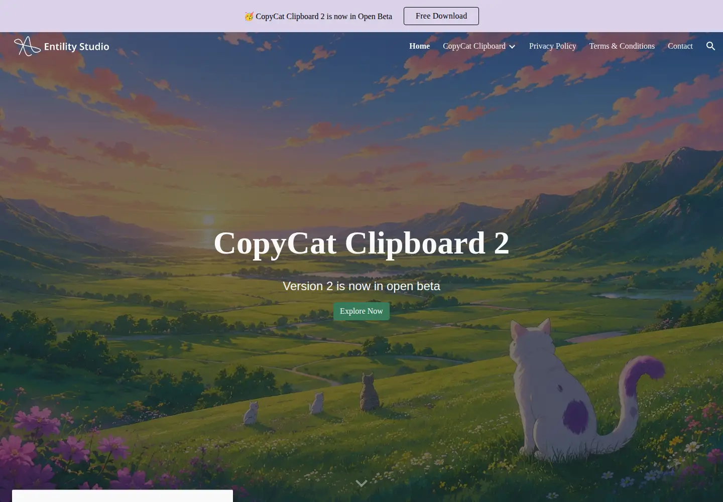 Screenshot of entilitystudio.com
