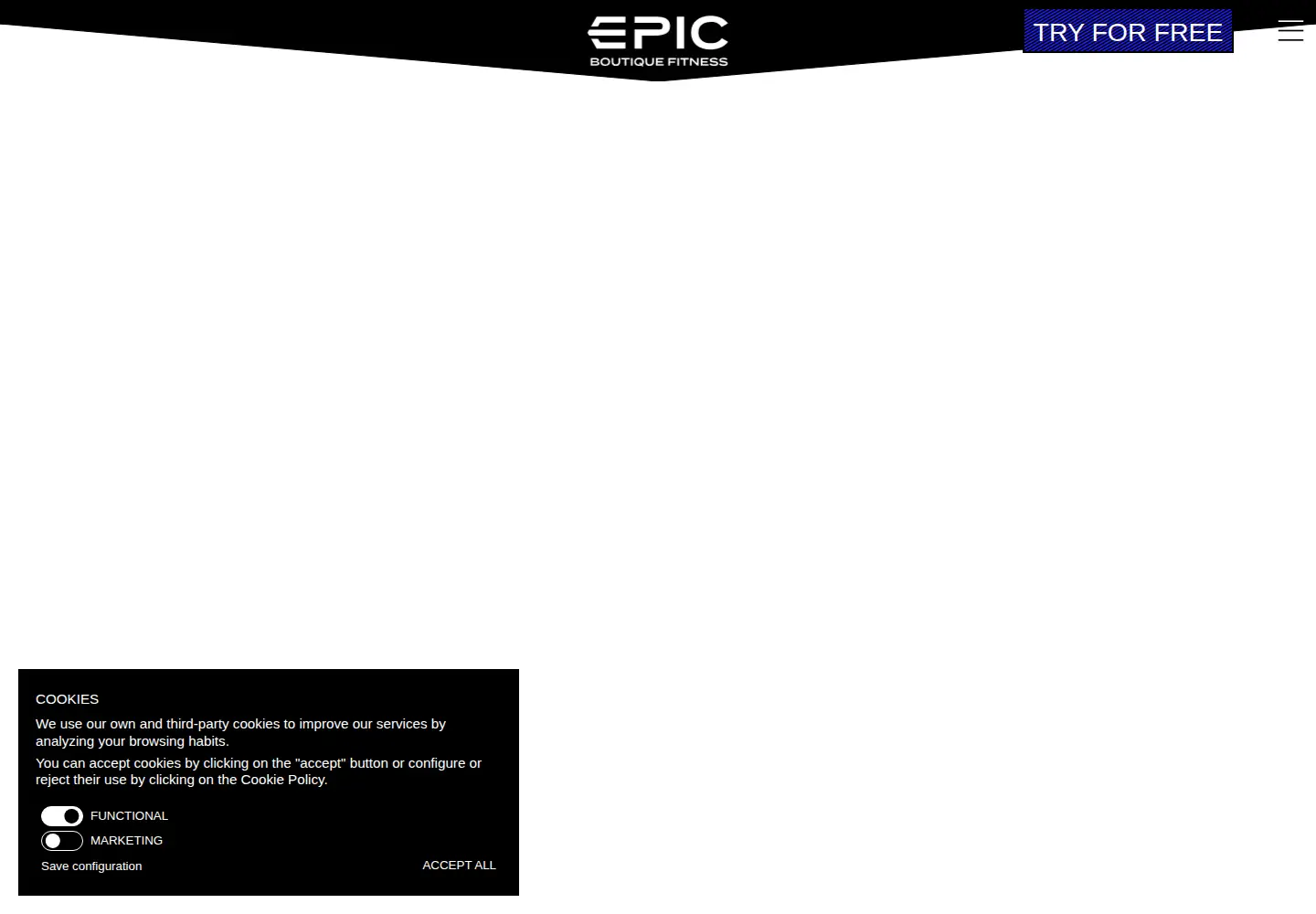 Screenshot of epicboutiquefitness.com