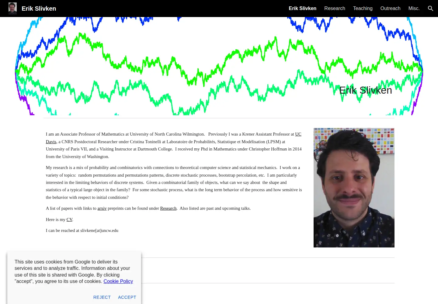 Screenshot of erikslivken.com