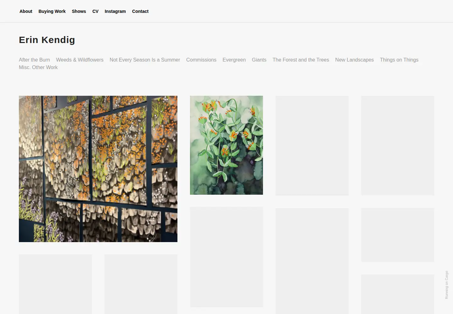 Screenshot of erinkendig.com