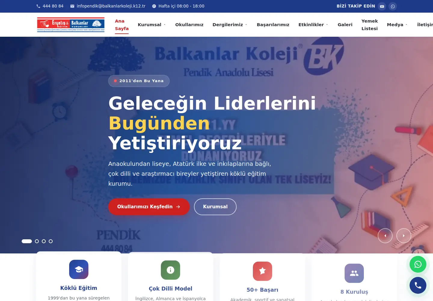 Captured homepage of eryetisbalkanlar.com in the current scan