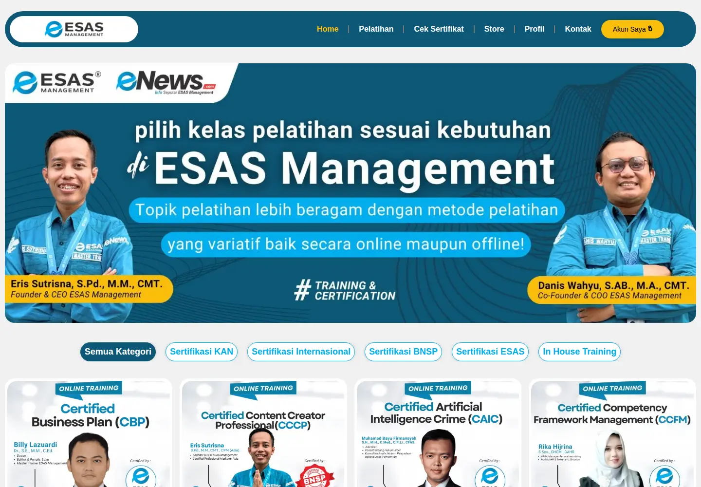 Screenshot of esasmanagement.com