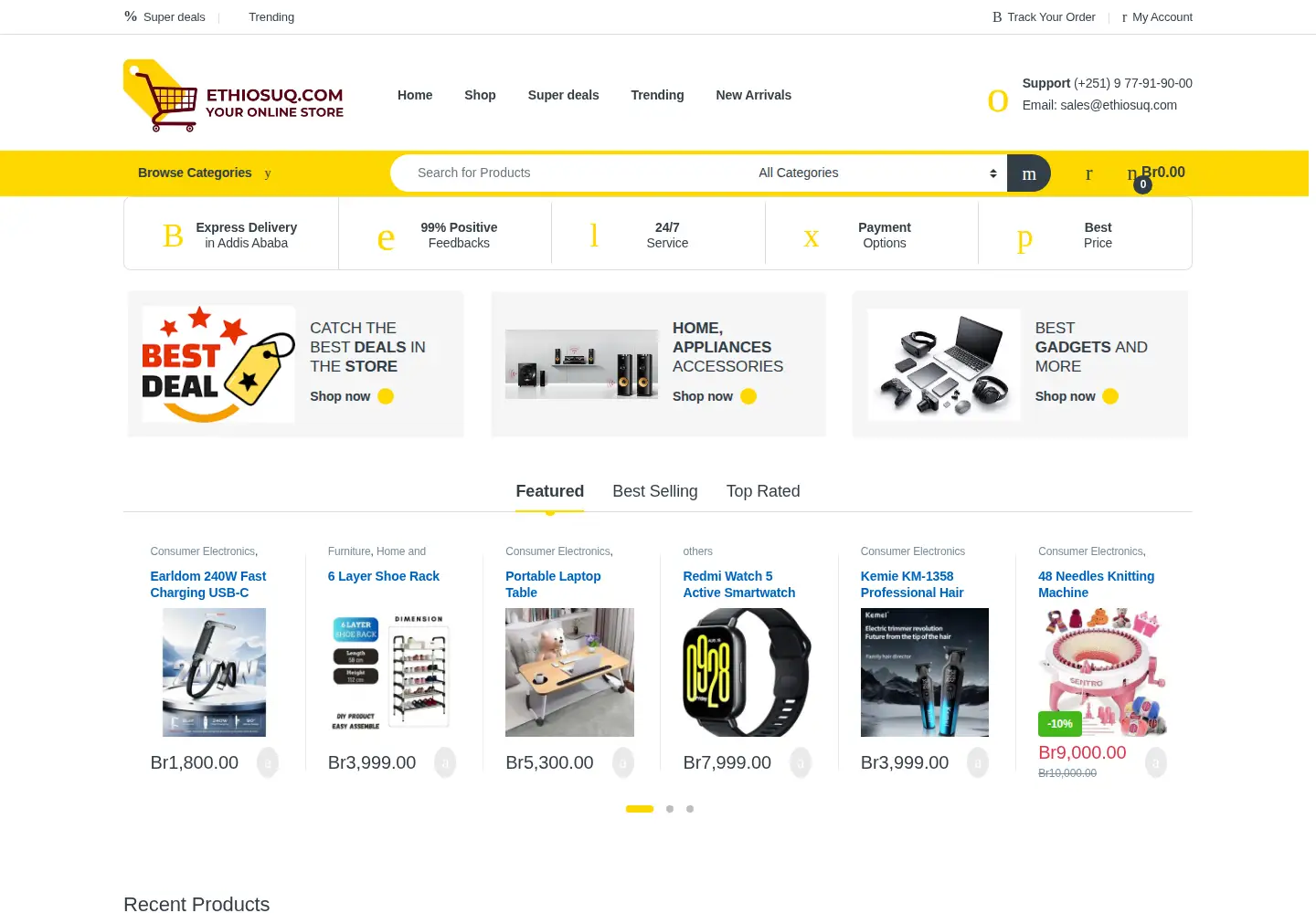 Screenshot of ethiosuq.com