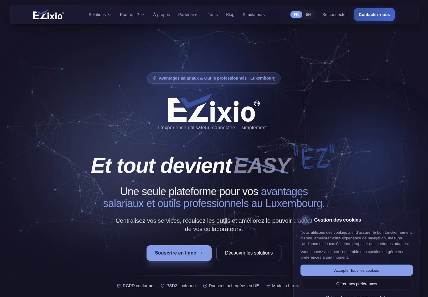 Screenshot of ezixio.com