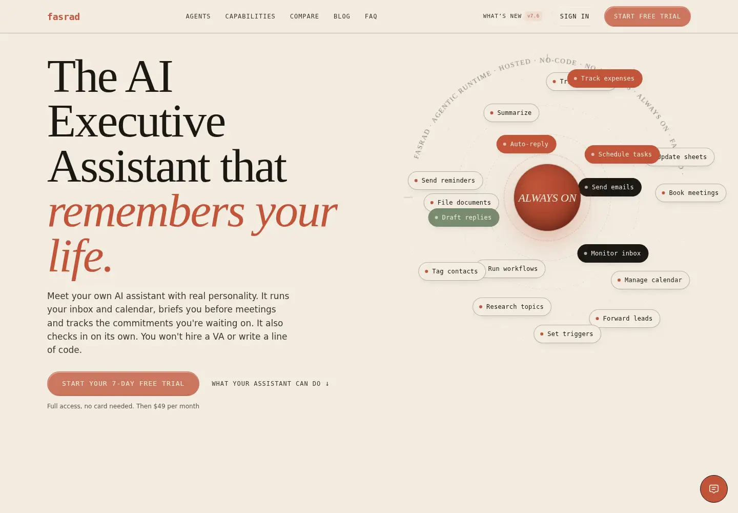 Screenshot of fasrad.com