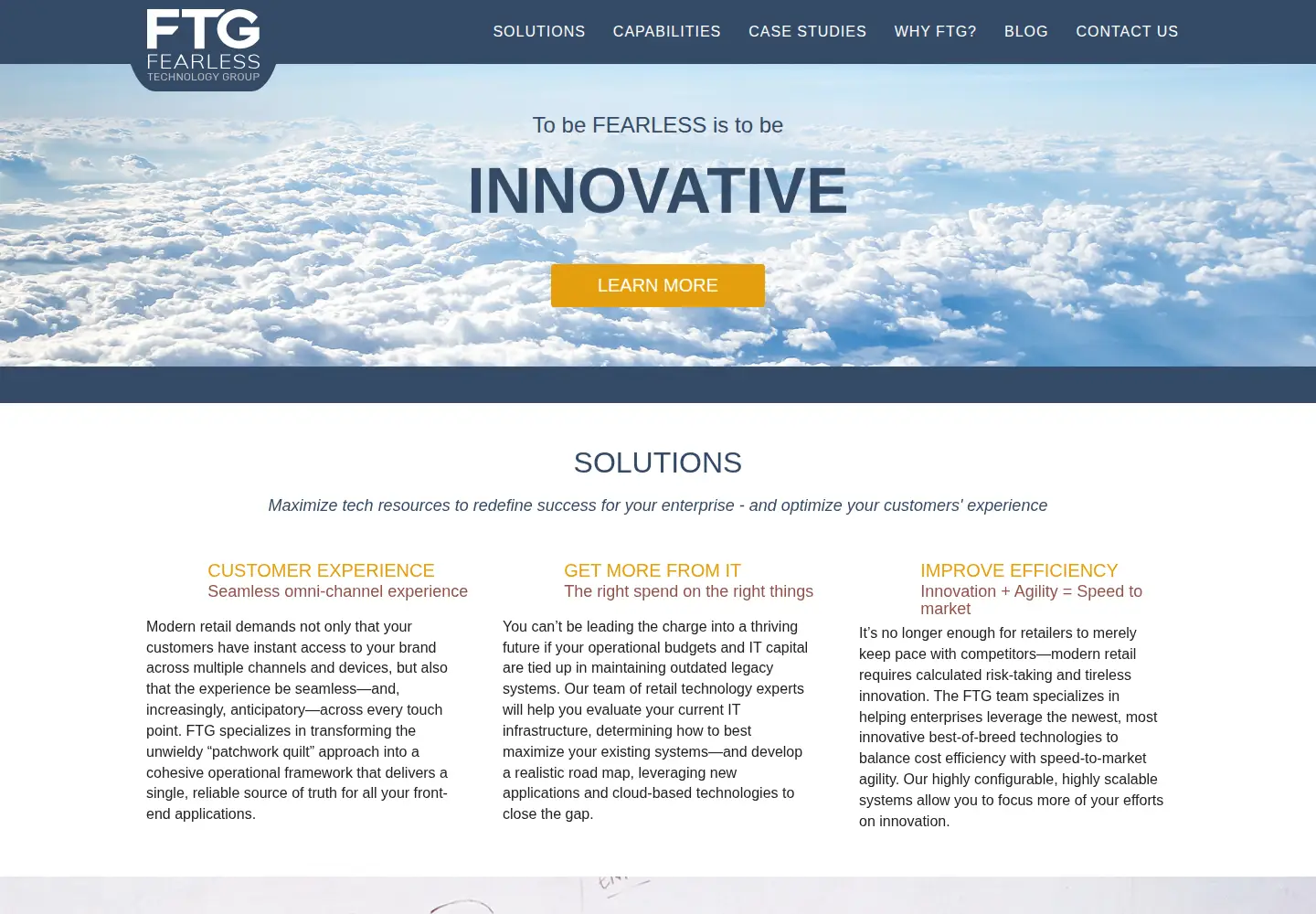 Screenshot of fearlesstg.com