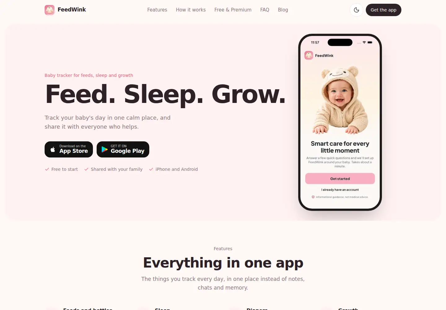 Screenshot of feedwink.com