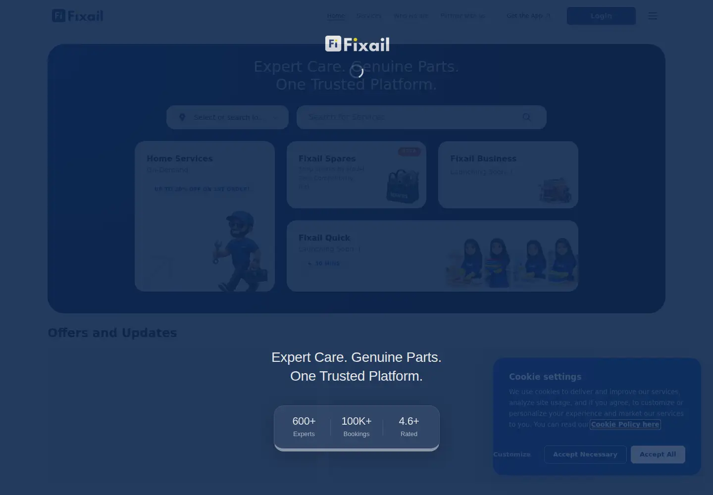 Screenshot of fixail.com