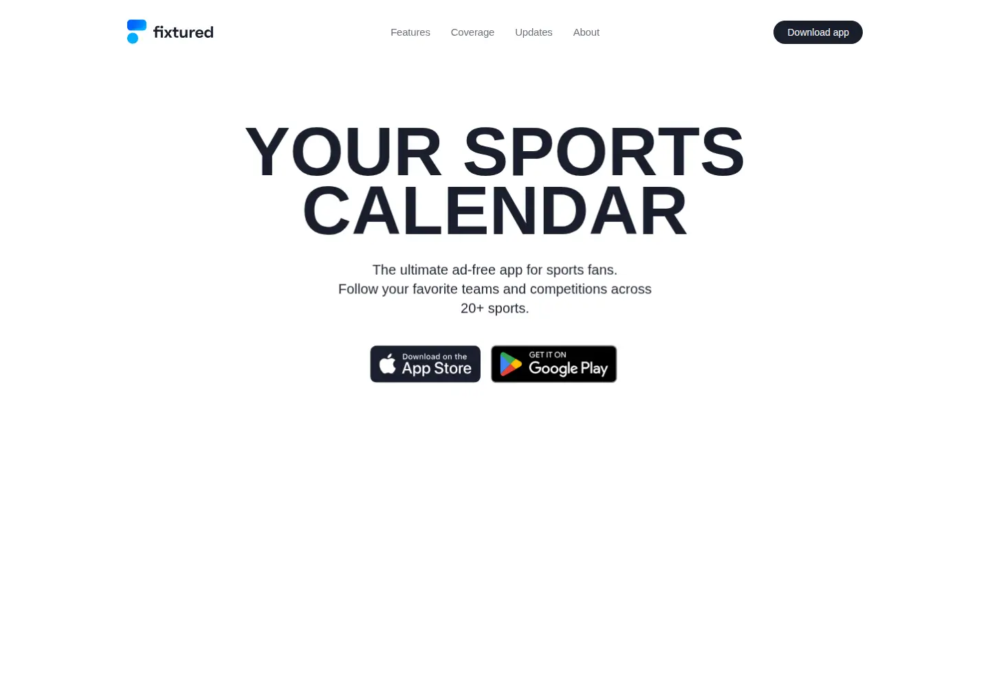 Captured homepage of fixtured.com in the current scan