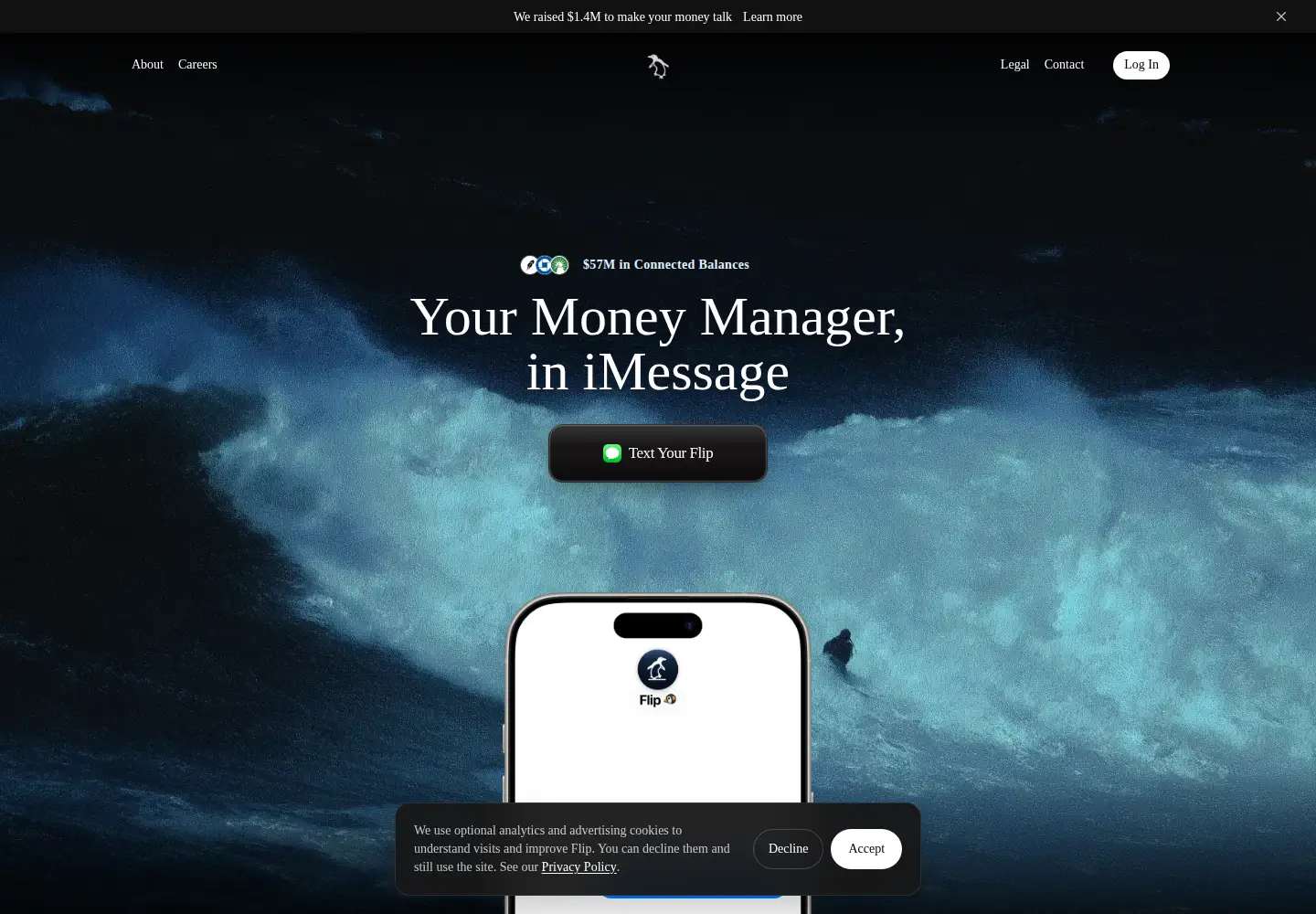 Screenshot of fliptexts.com
