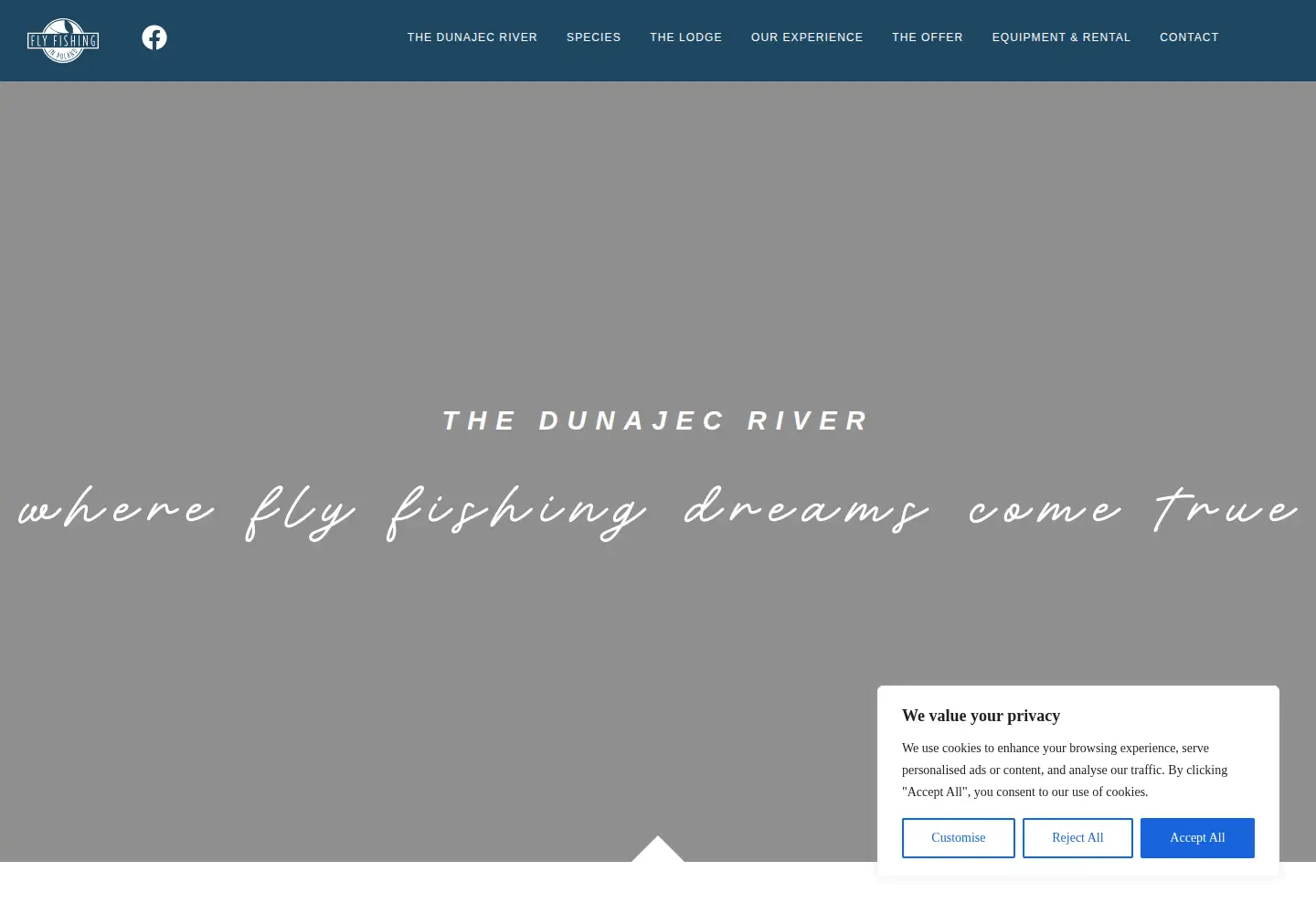 Screenshot of flyfishinginpoland.com