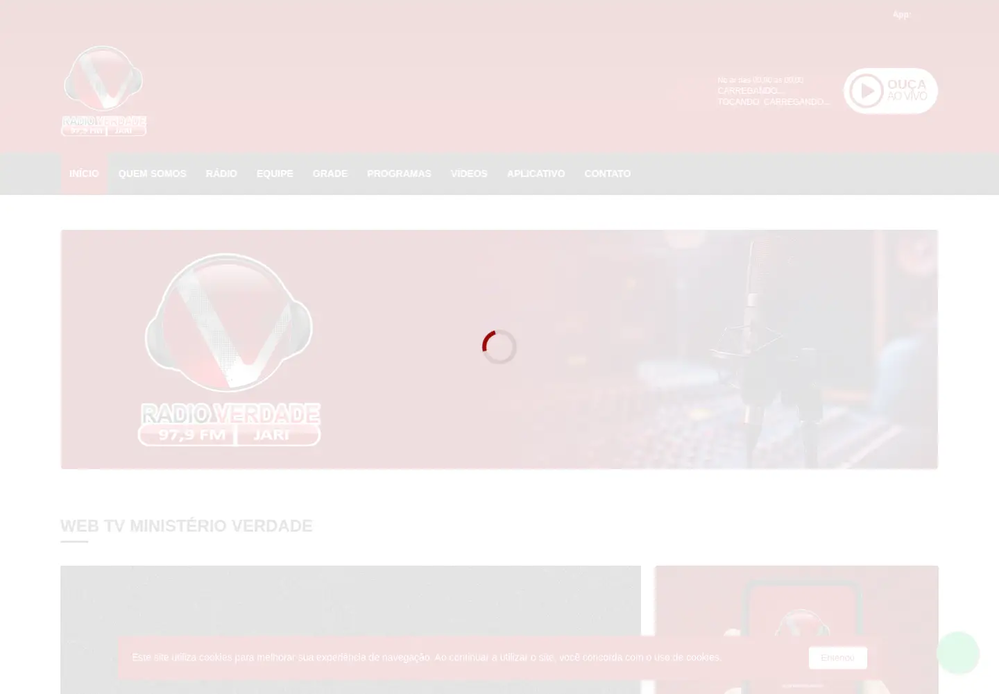 Captured homepage of fmverdadejari.com in the current scan