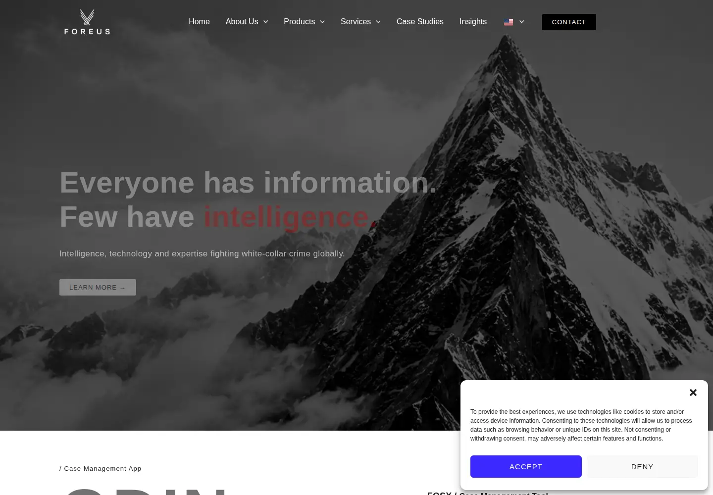 Screenshot of foreusgroup.com