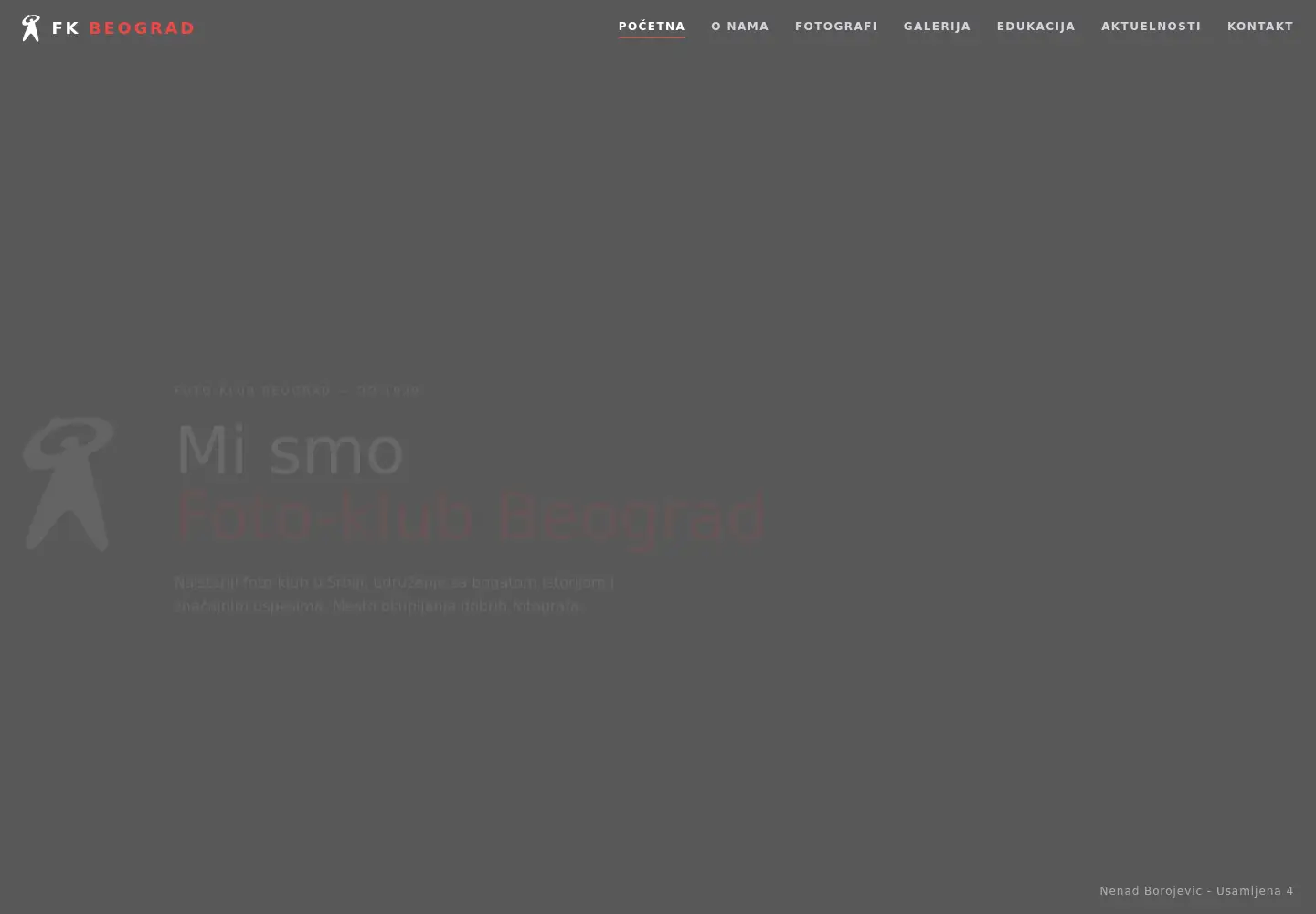 Screenshot of foto-klub-beograd.com