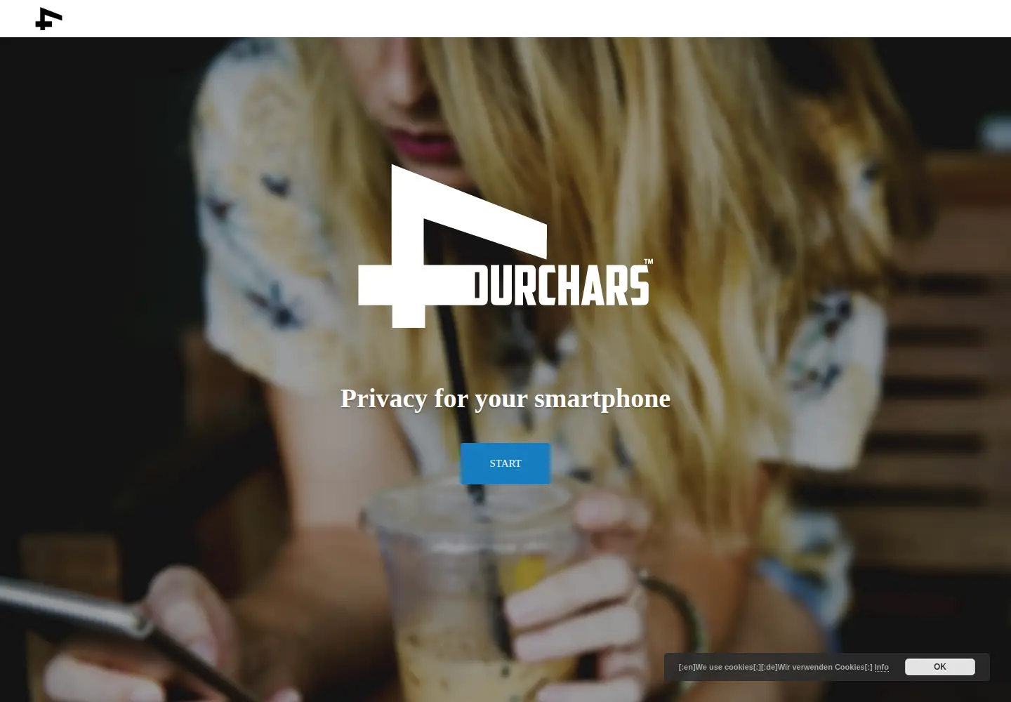 Captured homepage of fourchars.com in the current scan