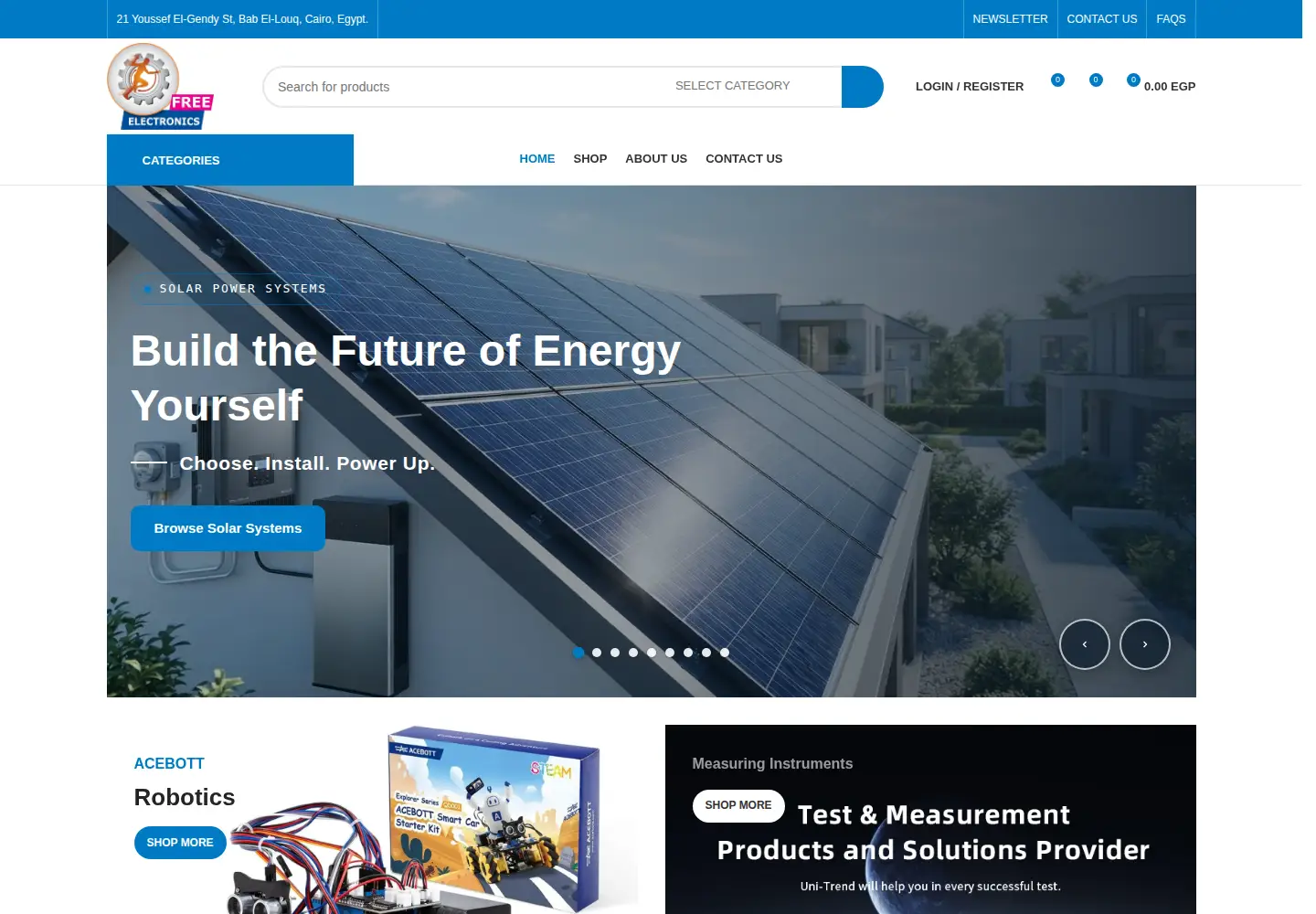 Screenshot of free-electronic.com