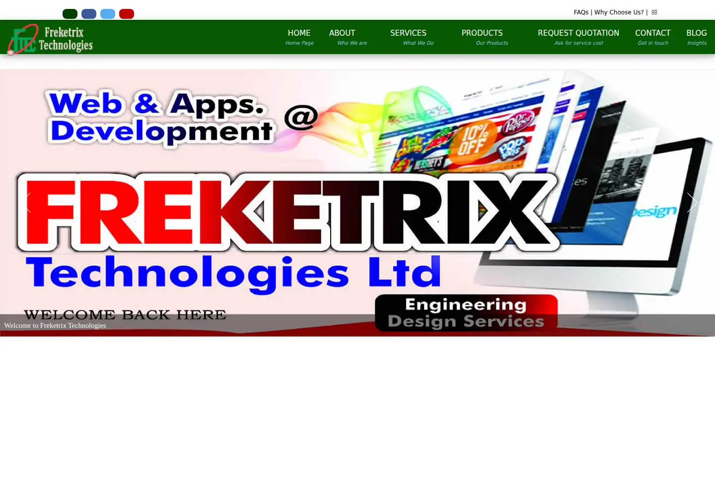 Screenshot of freketrix.com